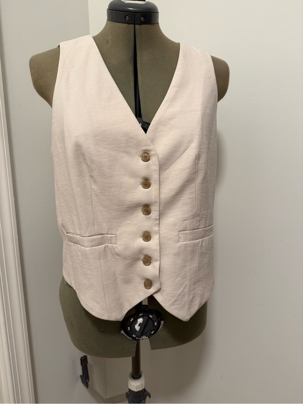 a new day Button-Front V-Neck Tank Vest